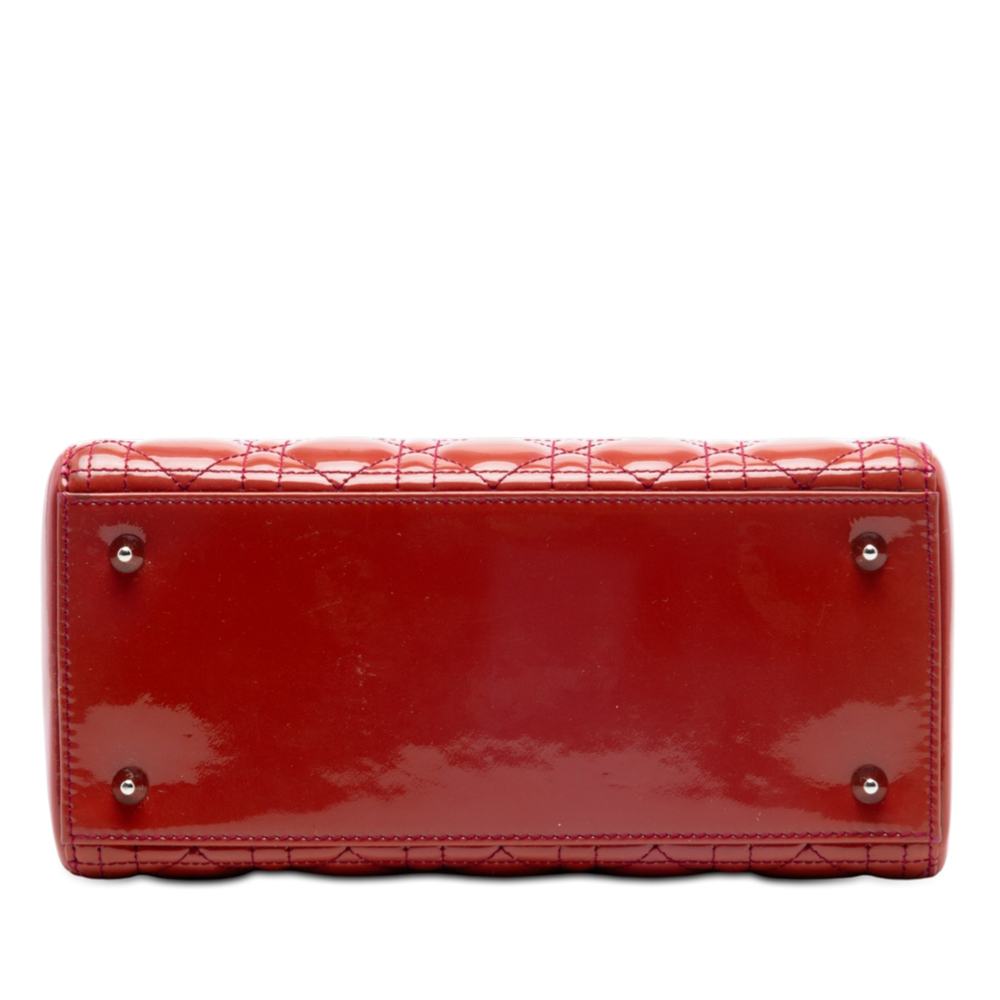 Pre-Loved Dior Medium Patent Cannage Lady Dior - Picture 3 of 7